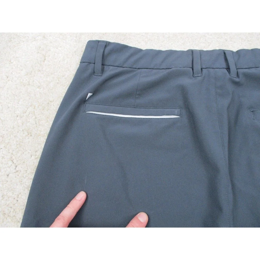 Primo Shorts Mens 32 Blue Performance Stretch Golf Chino Casual 9